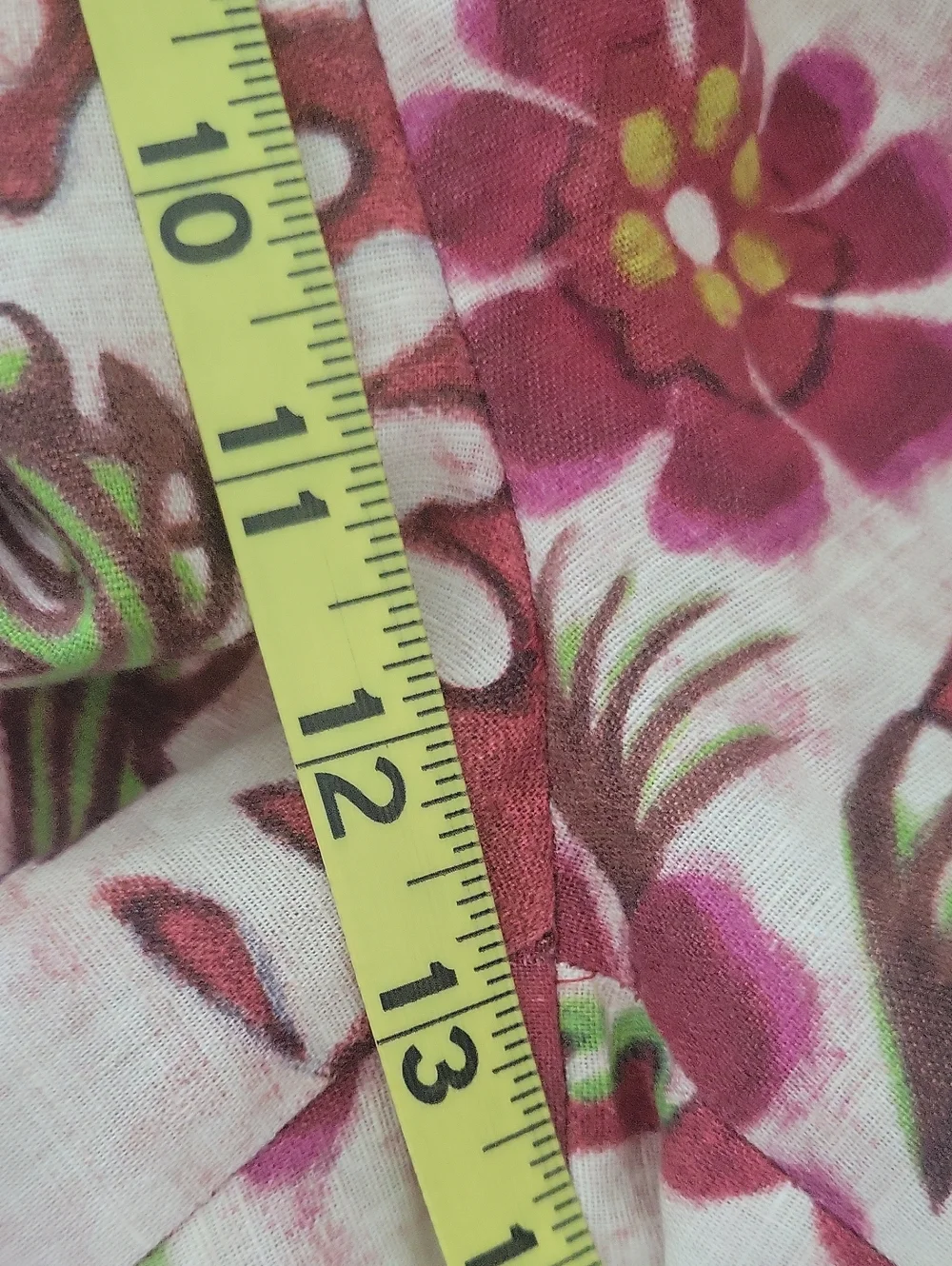 Zara Linen Blend Printed Pants Wide Leg Size S